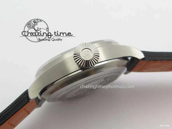 MIROTIME 0218 GoodFit Big Pilot Real PR IW500912 ZF Best Edition Black Dial On Black Leather Strap A 7287